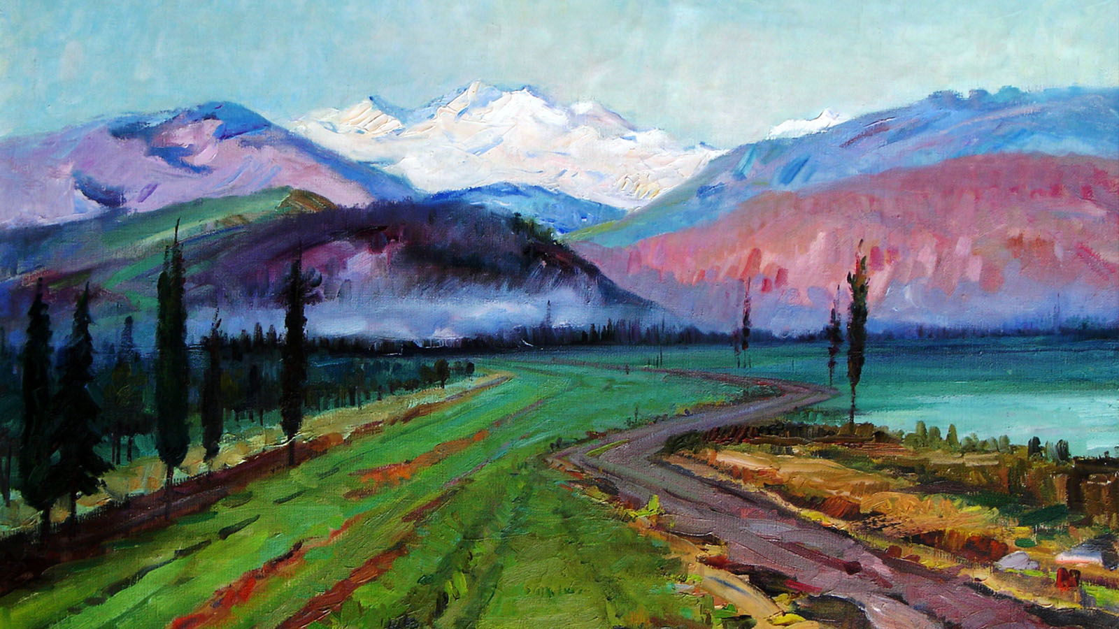 Landscape of Astara. Landscape Painting